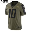 Maillot Enfant Los Angeles Chargers Justin Herbert 10 Nike 2021 Salute to Service